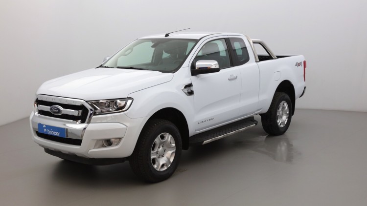 FORD Ranger VUL 3.2 TDCi 200ch Super Cab XLT 4x4 Limited suréquipé Blanc Glacier
