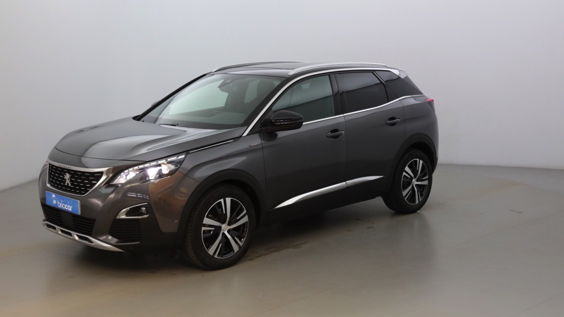 PEUGEOT 3008 1.5 BlueHDi 130ch GT Line + Toit panoramique suréquipée Gris Platinium (M)