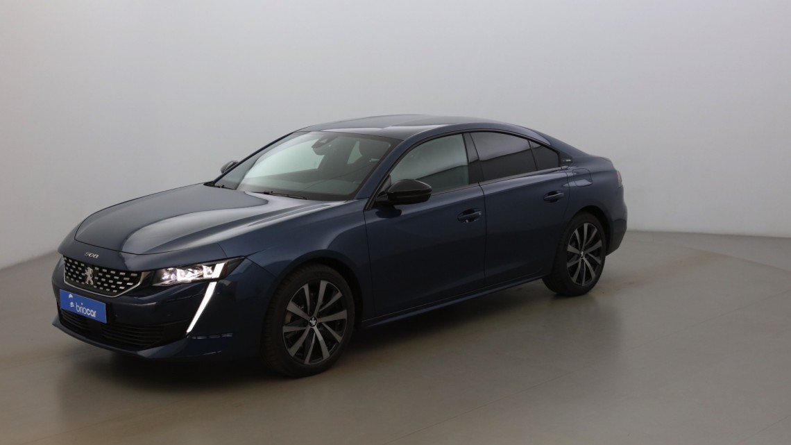 PEUGEOT 508 HYBRID 225ch GT Line e-EAT8 suréquipée Bleu Célèbes occasion - 2020 - 37480€ - Briocar