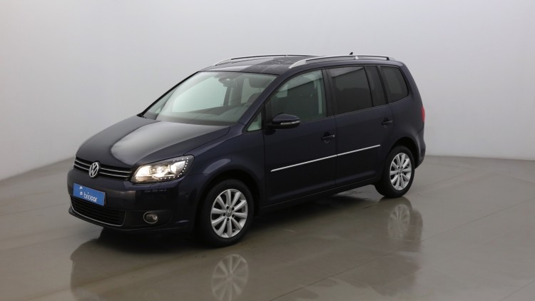 VOLKSWAGEN Touran 2.0 TDI 140ch Highline type Carat 7Pl suréquipé Bleu Nuit