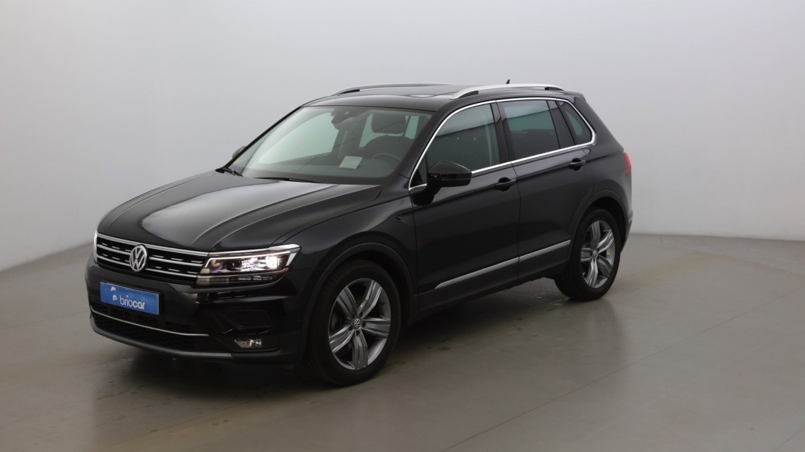 VOLKSWAGEN Tiguan 2.0 TDI 150ch Carat Exclusive DSG7 + Toit Ouvrant suréquipé Noir Intense