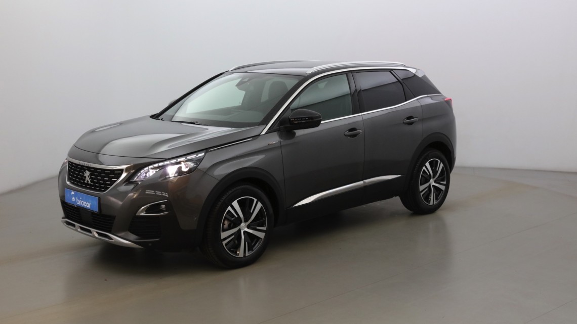 PEUGEOT 3008 1.2 PureTech 130ch S&S GT Line EAT8 + Coffre électrique Gris Platinium (M)
