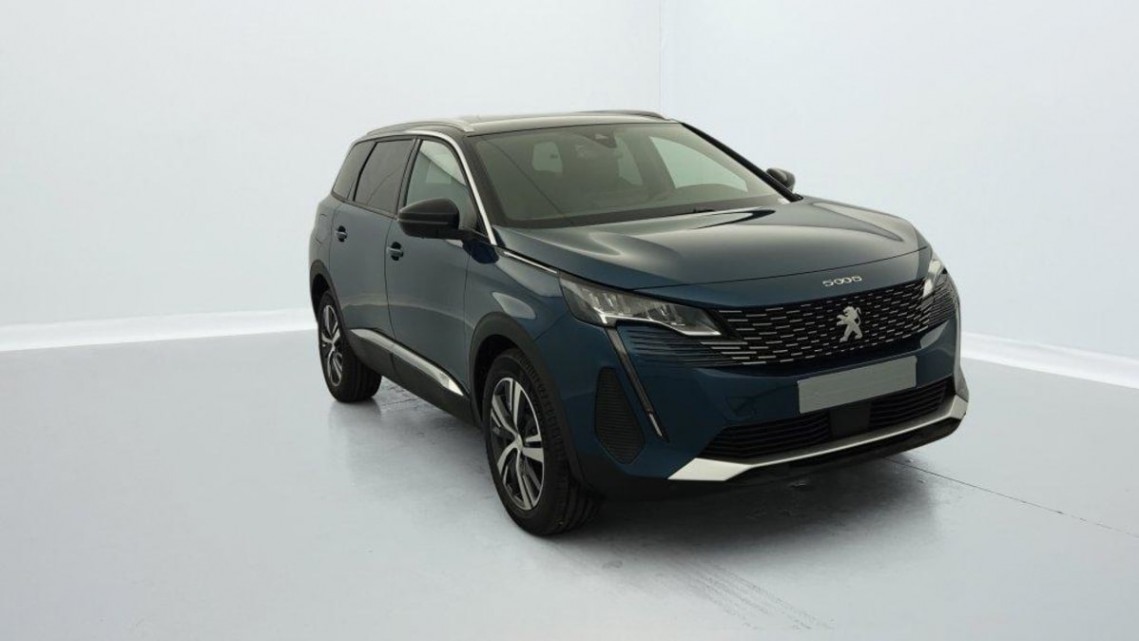 PEUGEOT 5008 BlueHDi 130ch S S EAT8 Allure Pack Gris Platinium / Toit Black Diamond occasion