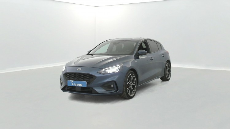 FORD Focus 1.0 EcoBoost 125ch mHEV ST-Line X + Jantes 18  Bleu Azur métallisé