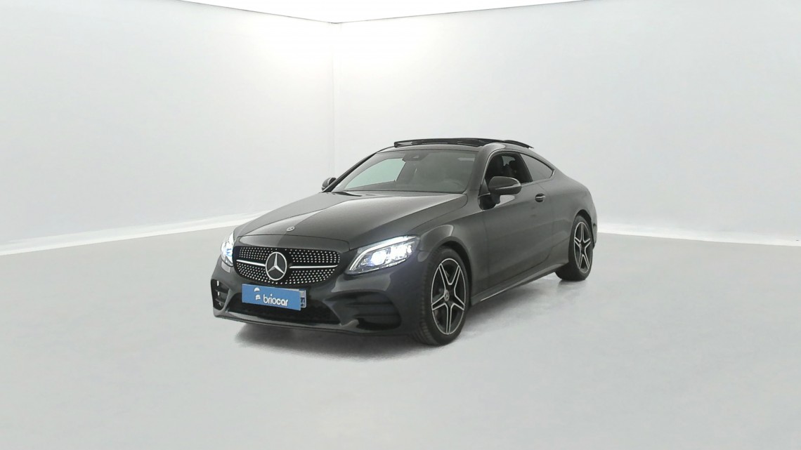 MERCEDES-BENZ Classe C Coupé 220 d 194ch AMG Line 9G-Tronic + Toit ouvrant Noir obsidienne métallisée