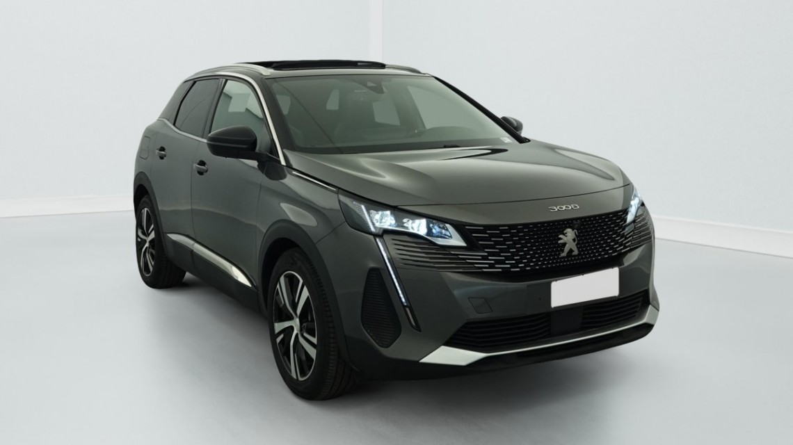 PEUGEOT 3008 Hybrid4 300 e-EAT8 GT Gris Platinium / Toit Noir