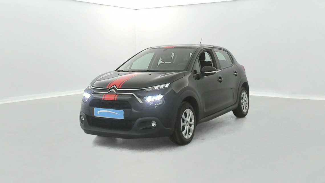 CITROEN C3 BlueHDi 100 ch BVM6 Plus Déflocage possible 5p Noir