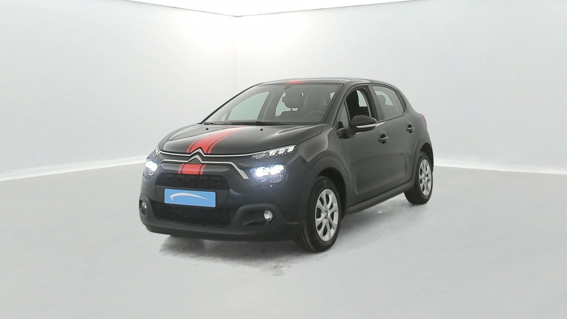 CITROEN C3 BlueHDi 100 ch BVM6 AUTO-ECOLE Déflocage possible 5p Noir
