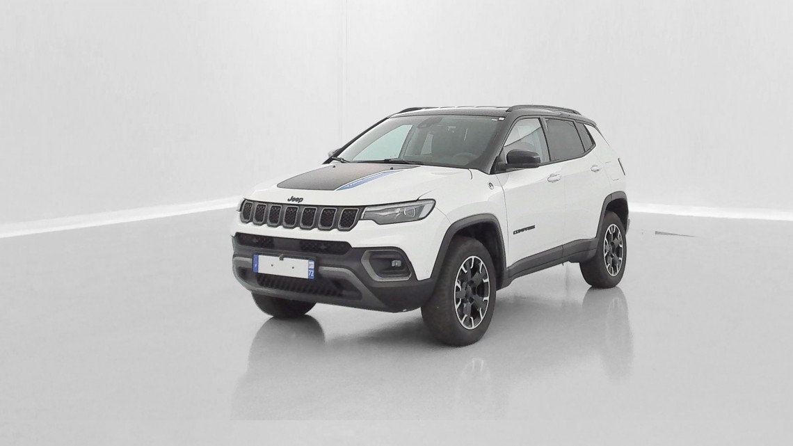 JEEP Compass COMPASS II 1.3 Turbo T4 240ch PHEV 4xe Trailhawk AT6 eAWD Alpine white