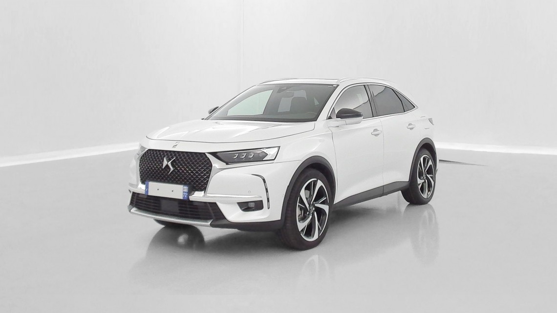 DS DS 7 Crossback DS7 CROSSBACK 1.6 Hybride E-Tense 300 EAT8 4x4 Rivoli Blanc nacré