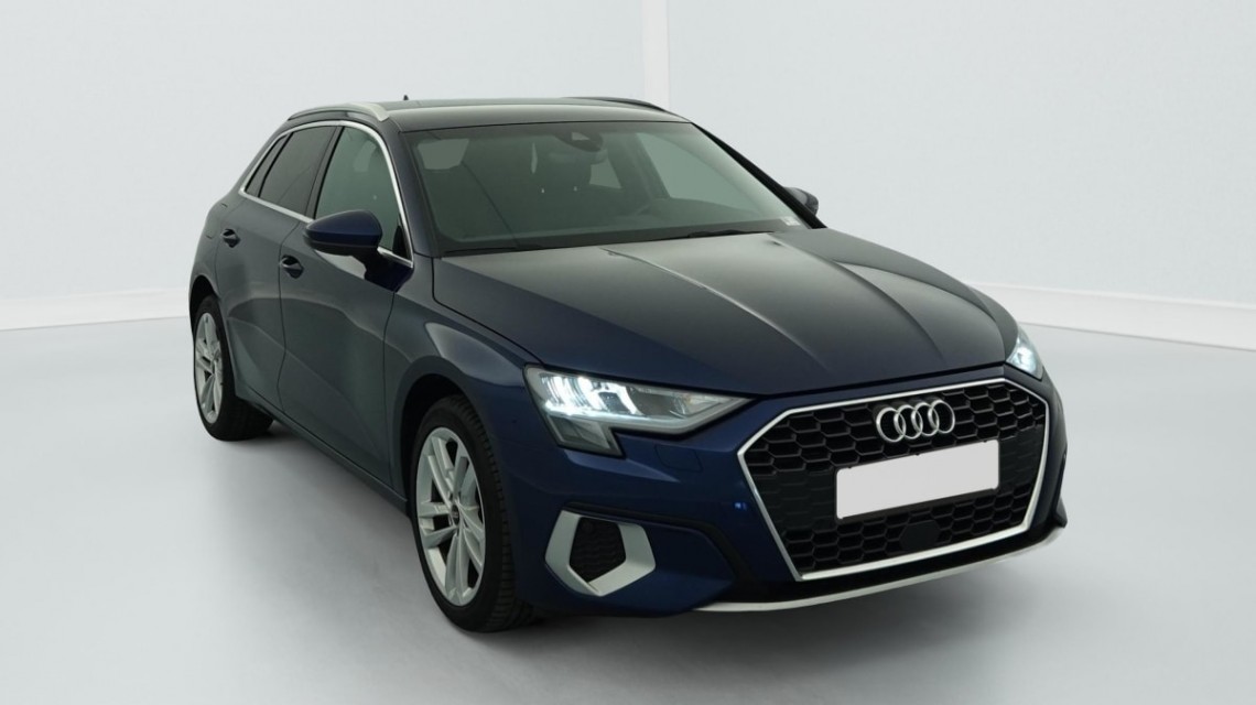 AUDI A3 Sportback 30 TDI 116 S tronic 7 Design Bleu Navarre