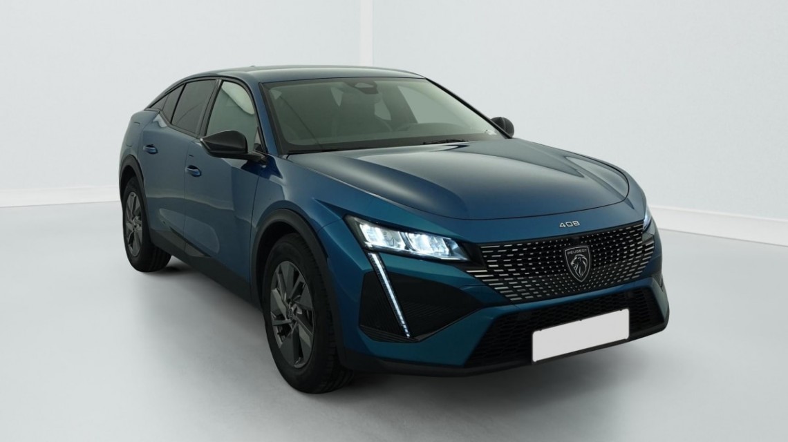 PEUGEOT 408 Hybrid 136 e-DCS6 Allure Bleu Obsession