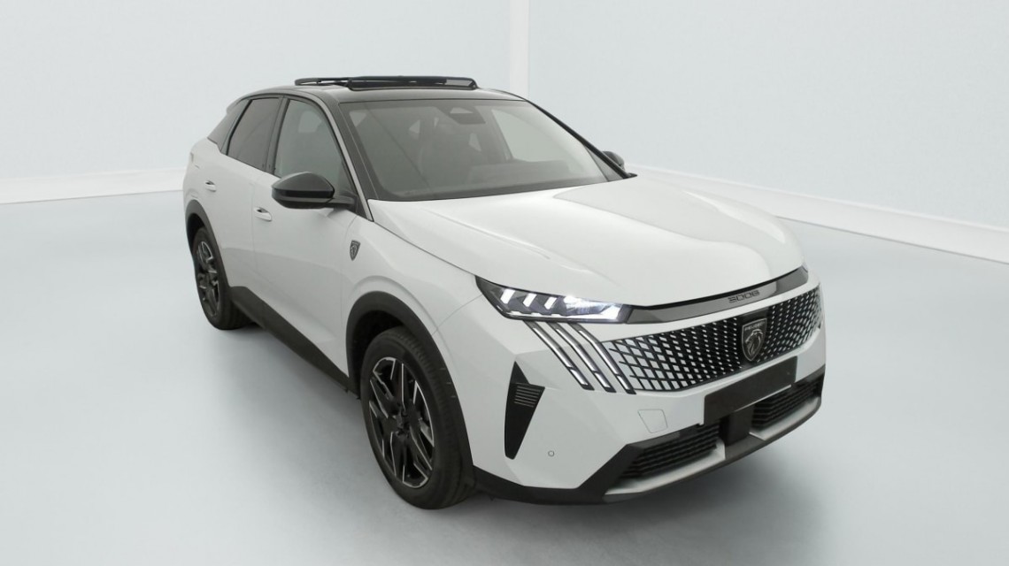 PEUGEOT 3008 Hybrid 145 e-DCS6 GT Blanc Okenite / Toit Noir