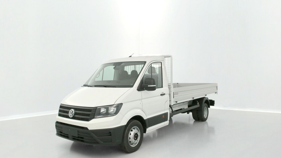 VOLKSWAGEN Crafter Combi CRAFTER  CC 35 L4 RJ 2.0 TDI 163ch Business BVA Plateau JPM Blanc candy