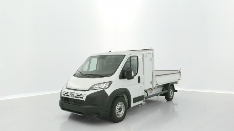 FIAT Ducato Fg VUL DUCATO L3 (L) 3.5 t Maxi 140ch Heavy Duty Benne Acier + Coffre JPM  Blanc