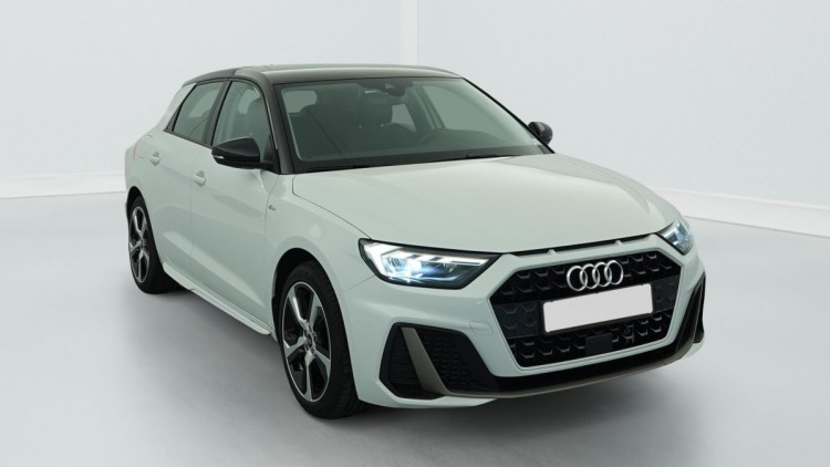 AUDI A1 Sportback 30 TFSI 116 ch BVM6 Design Blanc Glacier/ Toit Noir