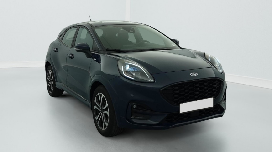 FORD Puma 1.0 EcoBoost 125 ch mHEV S S Powershift ST-Line Bleu Abysse