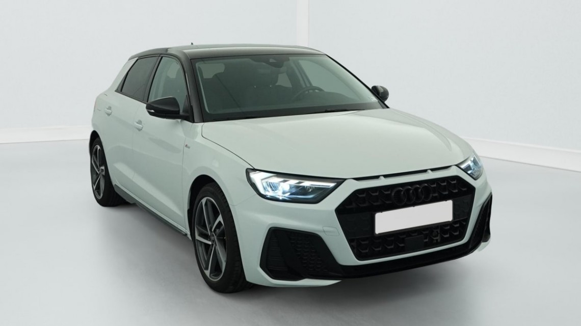 AUDI A1 Sportback 30 TFSI 116 ch BVM6 Design Blanc Glacier/ Toit Noir