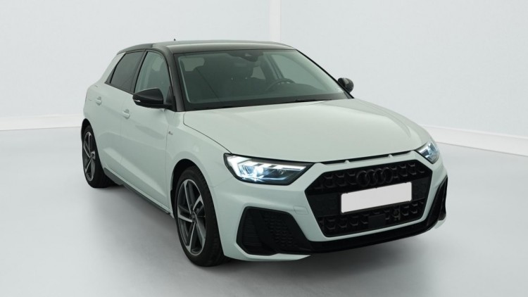 AUDI A1 Sportback 30 TFSI 116 ch BVM6 Design Blanc Glacier/ Toit Noir