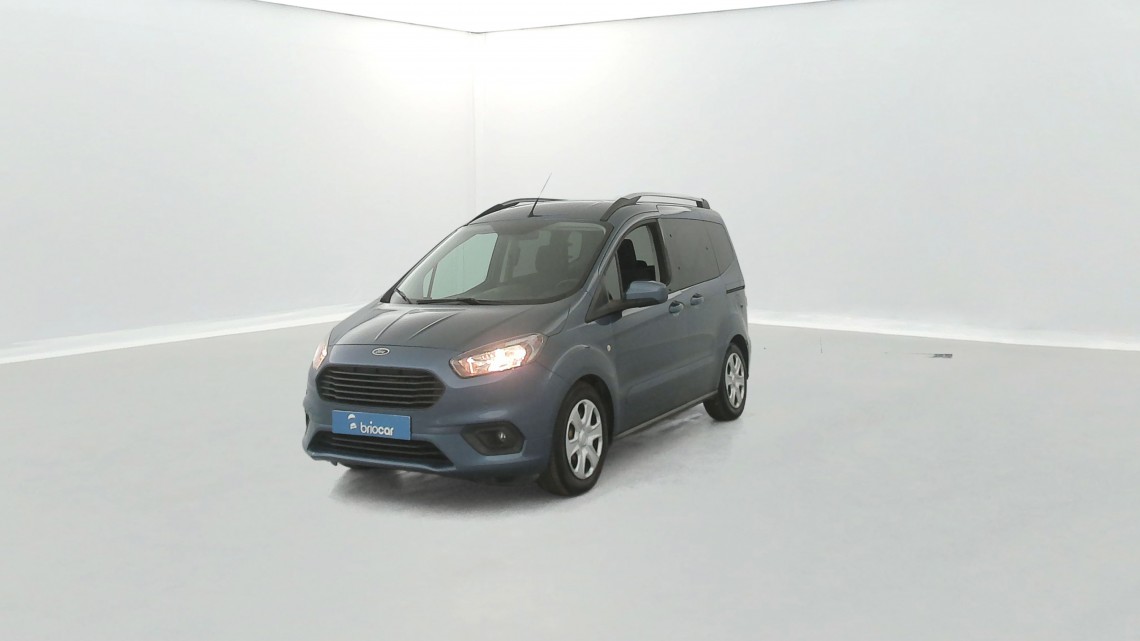 FORD Tourneo Courier 1.5 TDCI 100ch Trend + Radars AV/AR + Climatisation Automatique Peinture non métallisée Bleu Abysse