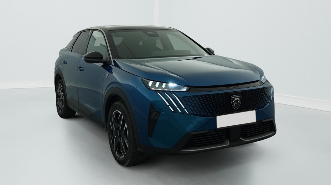 PEUGEOT 3008 Hybrid 145 e-DCS6 GT Bleu Obsession / Toit Noir