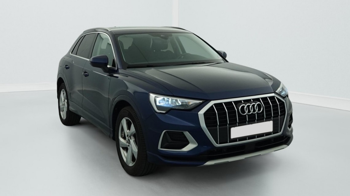 AUDI Q3 35 TDI 150 ch S tronic 7 Design Bleu Navarre