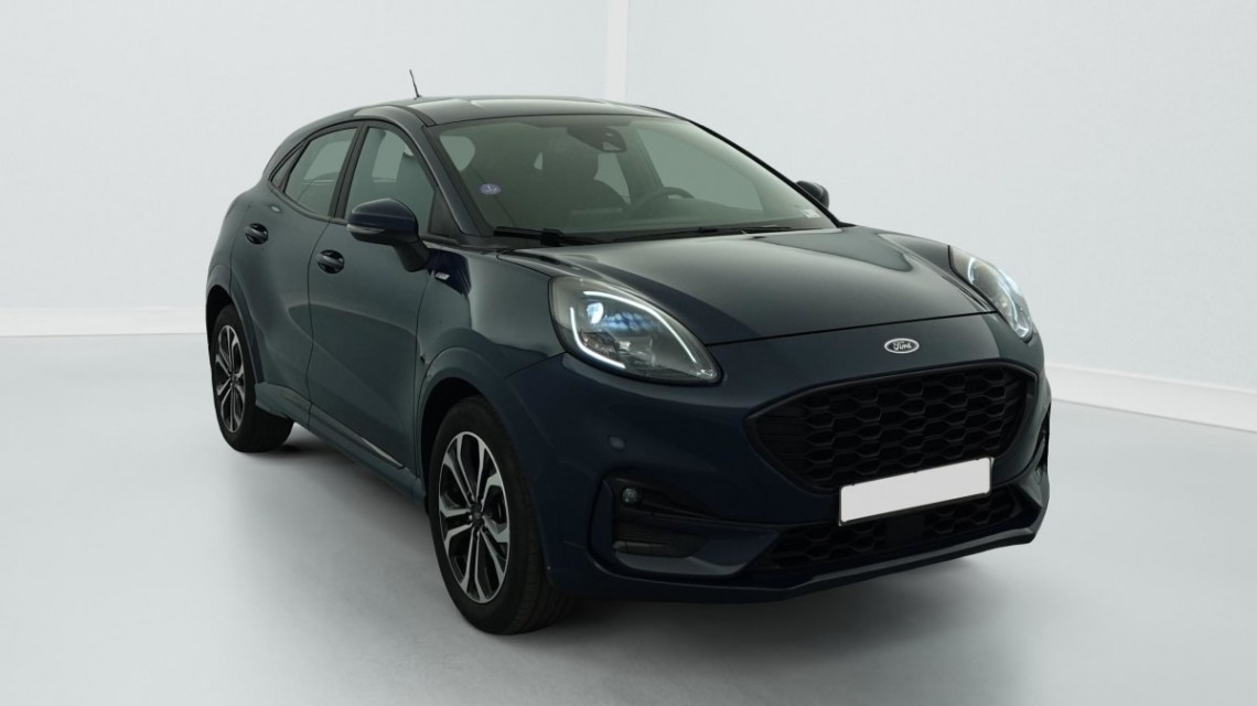 FORD Puma 1.0 EcoBoost 125 ch mHEV S S Powershift ST-Line Bleu Abysse