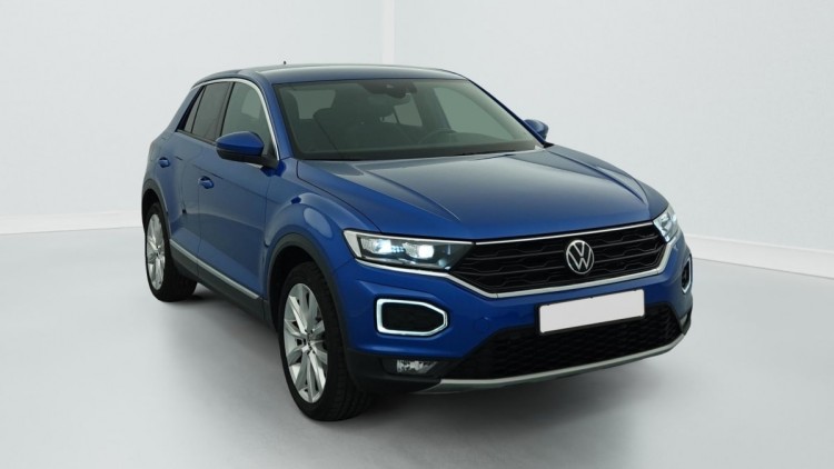 VOLKSWAGEN T-Roc 2.0 TDI 150 START STOP DSG7 4MOTION CARAT Bleu Ravenna