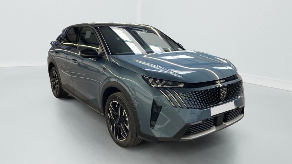 PEUGEOT 3008 Hybrid 145 e-DCS6 GT Bleu Ingaro / Toit Noir