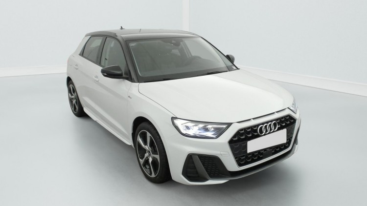 AUDI A1 Sportback 30 TFSI 116 ch S tronic 7 Design Blanc Glacier/ Toit Noir