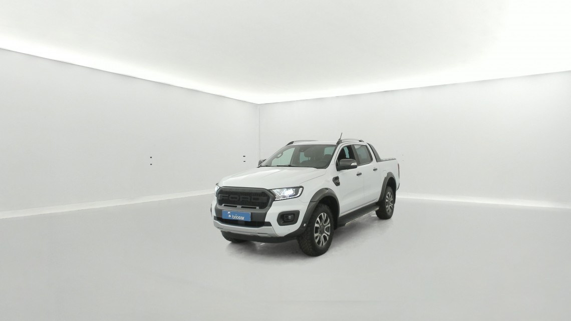 FORD Ranger VUL 2.0 TDCi 213ch Double Cabine Wildtrak BVA10 + Attelage Blanc glacier