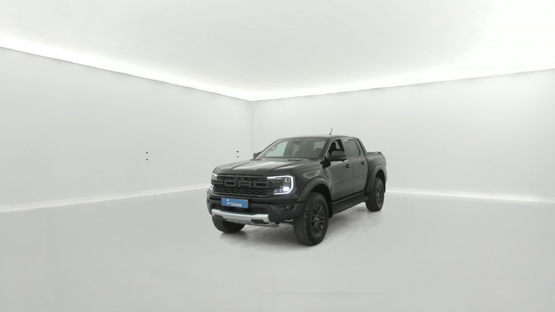 FORD Ranger VUL 3.0 EcoBoost V6 292ch Stop&Start Double Cabine Raptor BVA10 + Attelage Noir Shadow métallisée