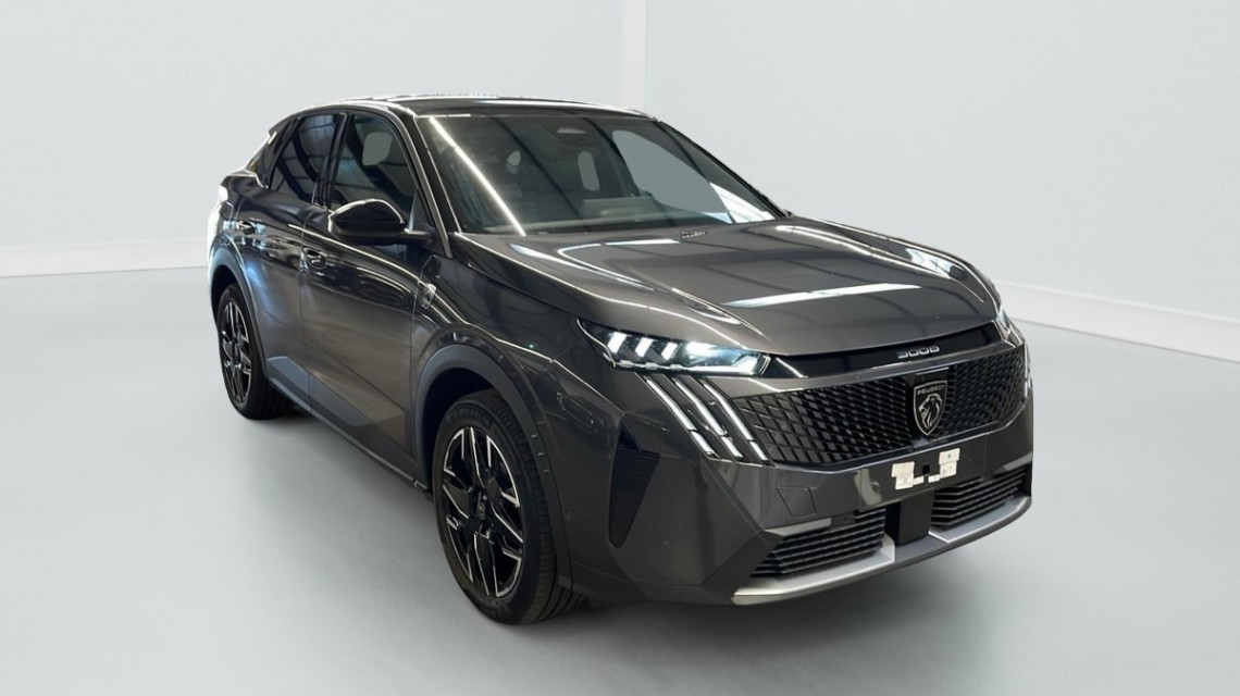 PEUGEOT 3008 Hybrid 145 e-DCS6 GT Gris Titane / Toit Noir
