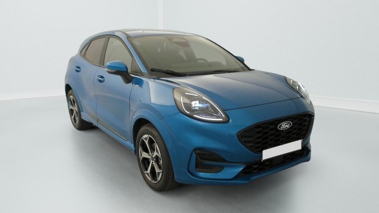 FORD Puma 1.0 EcoBoost 125 ch mHEV S S BVM6 ST-Line Fashion Bleu Aqua