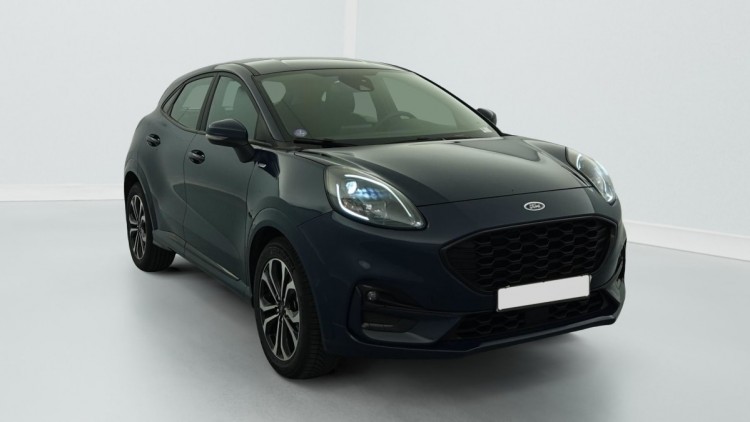 FORD Puma 1.0 EcoBoost 125 ch mHEV S S Powershift ST-Line Bleu Abysse