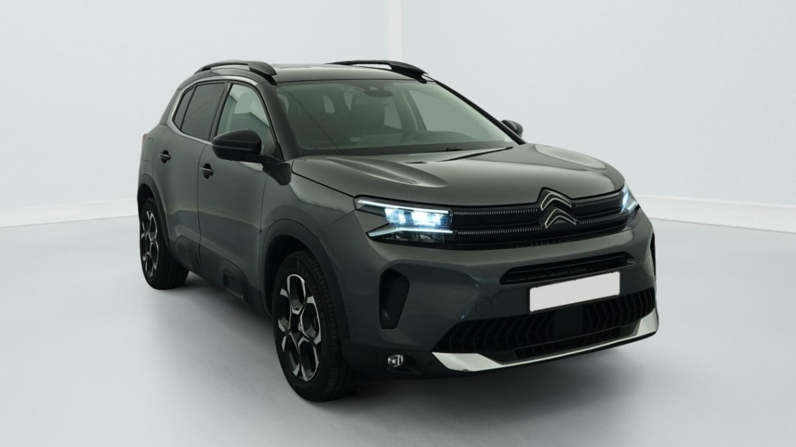 CITROEN C5 Aircross Hybride 136 e-DCS6 Max Gris Platinium / Toit Noir