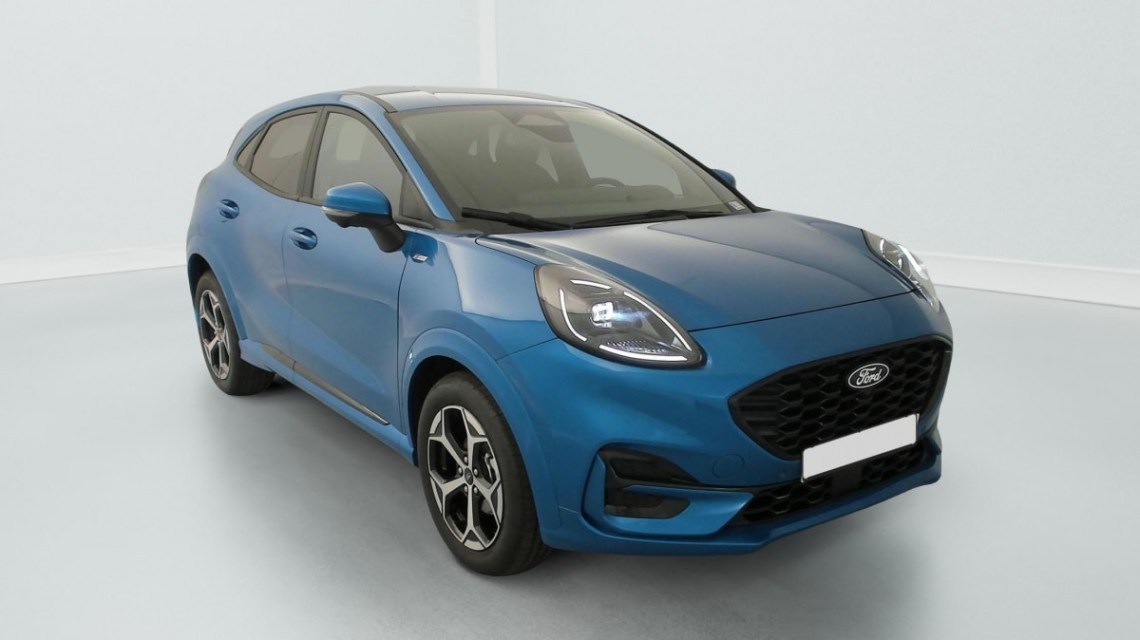 FORD Puma 1.0 EcoBoost 125 ch mHEV S S Powershift ST-Line Fashion Bleu Aqua