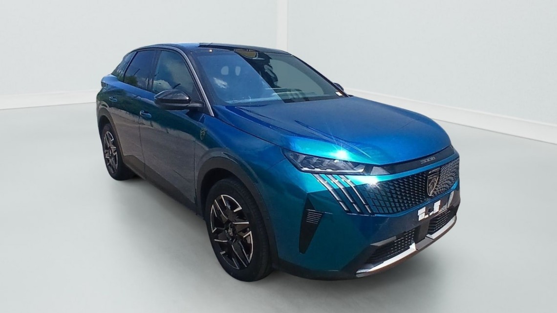 PEUGEOT 3008 Hybrid 145 e-DCS6 GT Bleu Obsession / Toit Noir