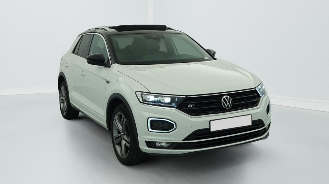 VOLKSWAGEN T-Roc 1.5 TSI 150 EVO Start Stop DSG7 R-Line Blanc Pur / Toit Noir