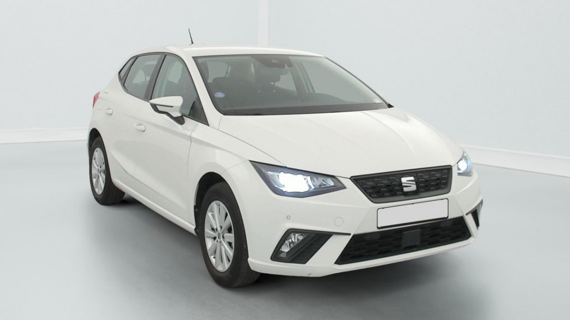 SEAT Ibiza 1.0 EcoTSI 95 ch S S BVM5 Business Blanc Candy