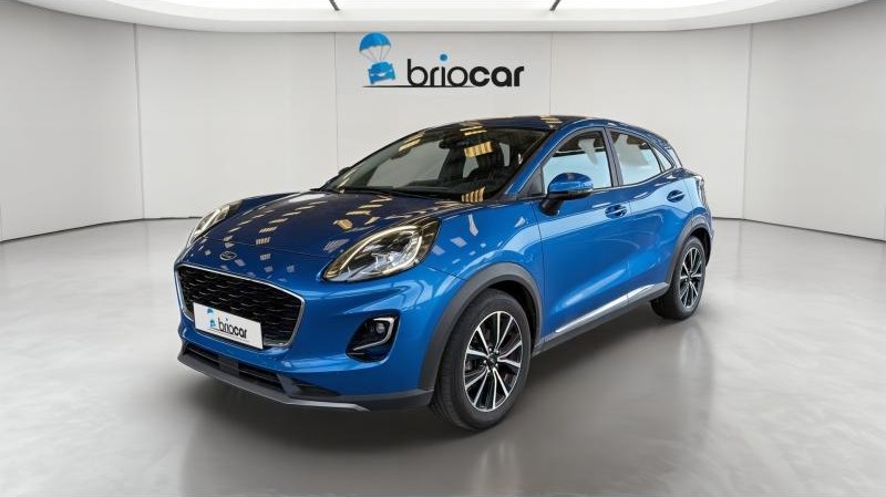 FORD Puma 1.0 EcoBoost 125ch mHEV Titanium + Attelage Fashion Bleu Island Métallisée