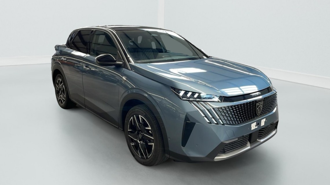 PEUGEOT 3008 Hybrid 145 e-DCS6 GT Bleu Ingaro / Toit Noir