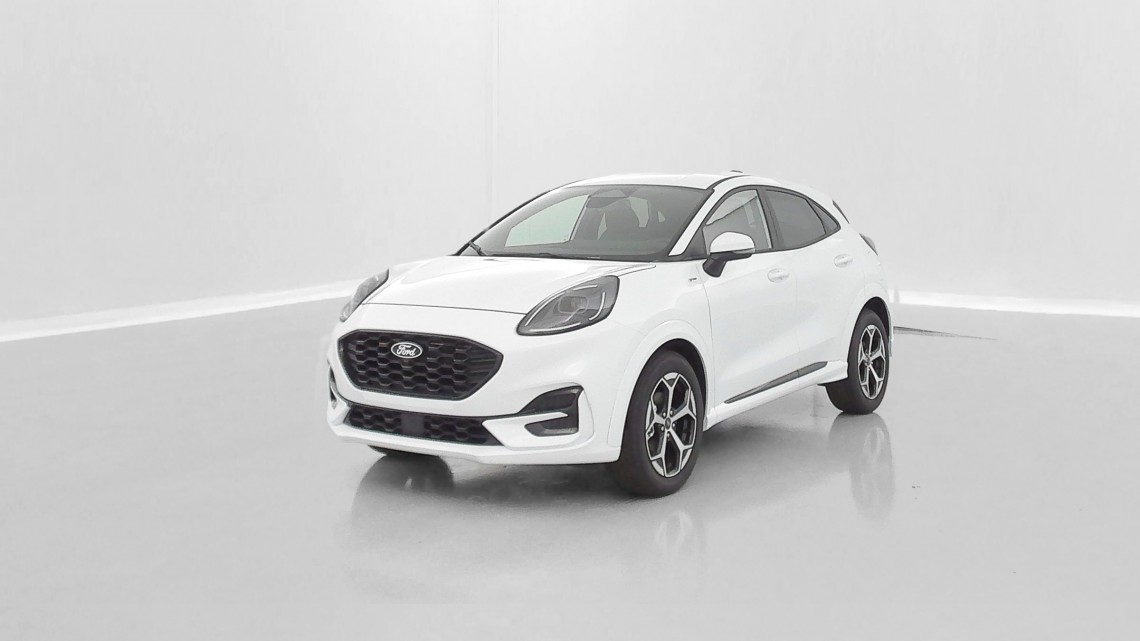 FORD Puma PUMA 1.0 EcoBoost 125ch mHEV Powershift ST-Line Frozen white