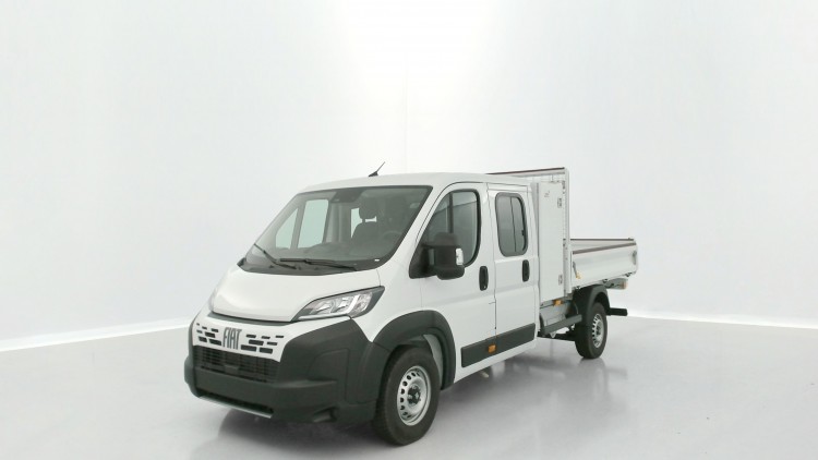 FIAT Ducato Fg VUL DUCATO CA L4 3.5t Maxi 2.2 180ch Heavy Duty Benne Aluminium + Coffre JPM Blanc