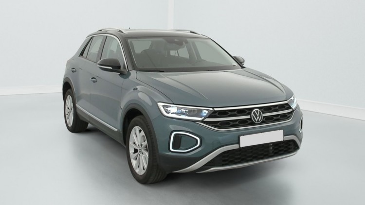 VOLKSWAGEN T-Roc 1.0 TSI 116 START STOP BVM6 STYLE Bleu Pétrole / Toit Noir (Z3a1)