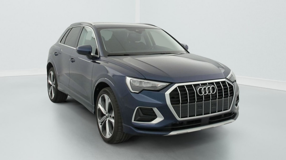 AUDI Q3 35 TDI 150 ch S tronic 7 Design Bleu Navarre