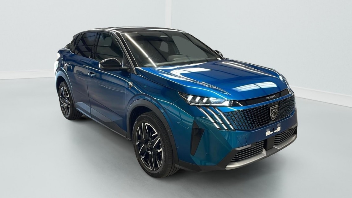 PEUGEOT 3008 Hybrid 145 e-DCS6 GT Bleu Obsession / Toit Noir