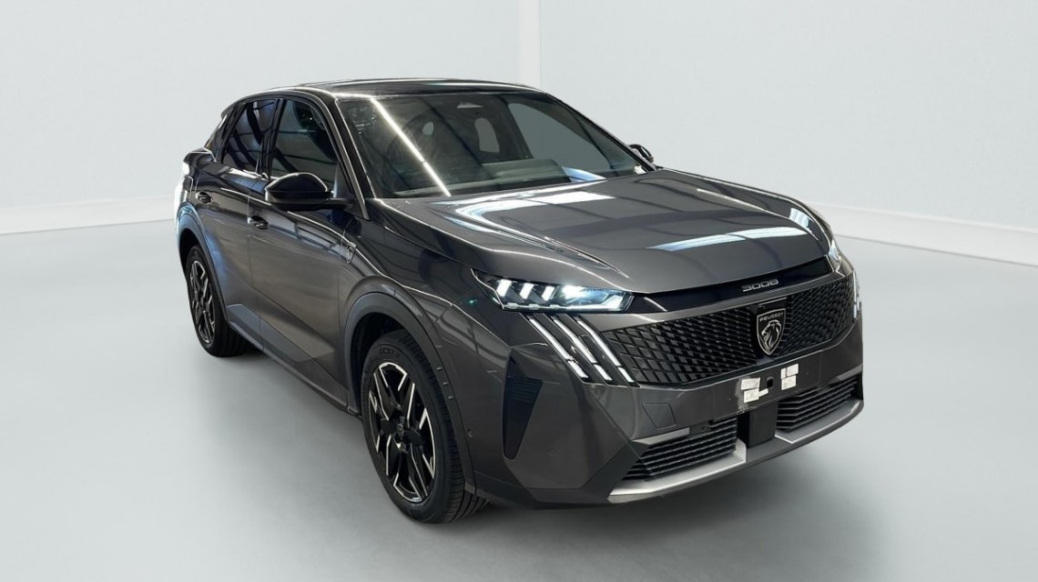 PEUGEOT 3008 Hybrid 145 e-DCS6 GT Gris Titane / Toit Noir