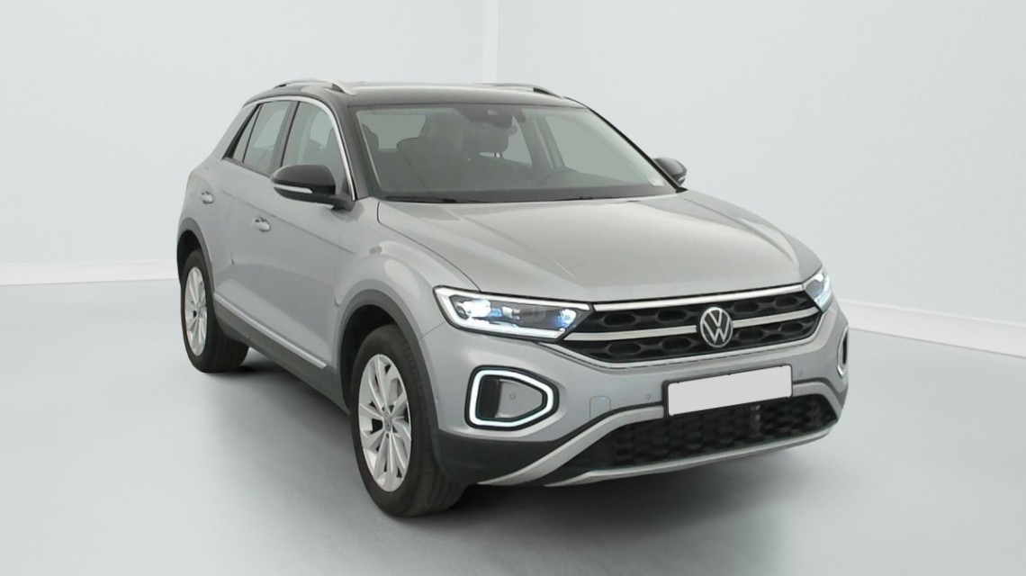 VOLKSWAGEN T-Roc 1.0 TSI 116 START STOP BVM6 STYLE Gris Pyrite / Toit Noir