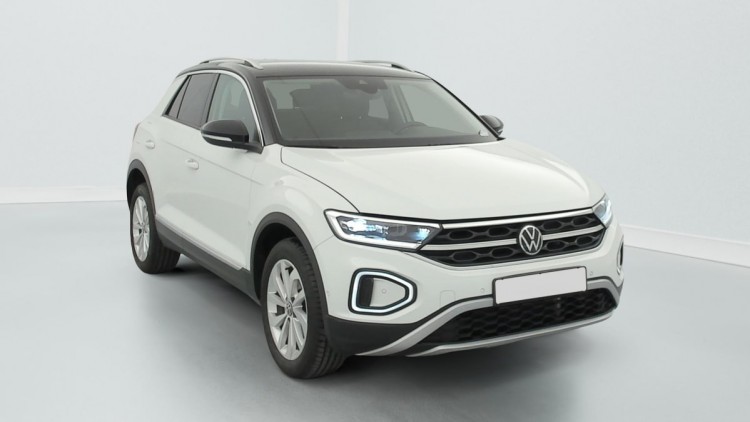 VOLKSWAGEN T-Roc 1.5 TSI EVO 150 Start Stop DSG7 Style Blanc Pur / Toit Noir